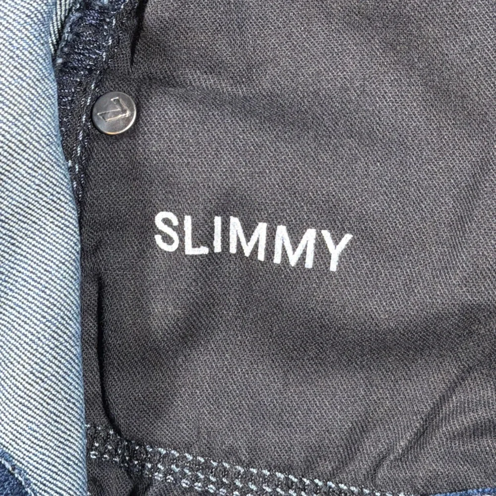 7 For All Mankind Slimmy Jeans Mens 36x32 Blue Slim Straight Leg Denim Pants